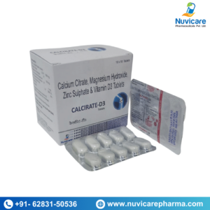 Calcium Citrate, Magnesium Hydroxide Zinc Sulphate&Vitamin D3 Tablets