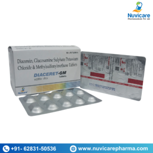 Diacerein, Glucosamine Sulphate Potassium Chloride & Methylsulfonylmethane Tablets