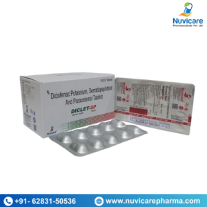 Diclofenac Potassium, Serratiopeptidase And Paracetamol Tablets