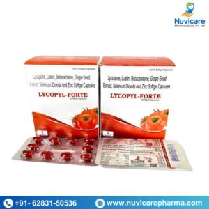 Lycopene, Lutein, Betacarotene, Grape Seed Extract, Selenium Dioxide And Zinc Softgel Capsules LYCOPYL-FORTE